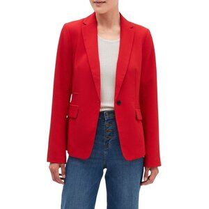 Banana Republic Bi Stretch Classic True Red Blazer